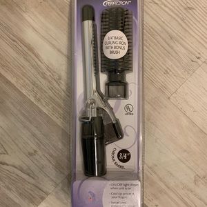 Brand NEW 3/4" Curling Iron & Brush